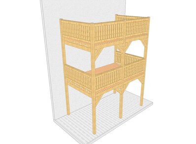 Mehrstöckige Balkone