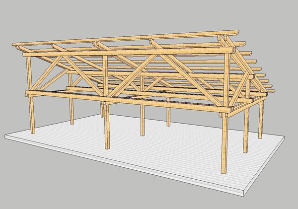 Vierfachcarport