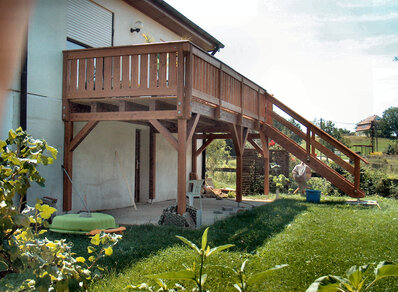 Einstöckiger Balkon 035